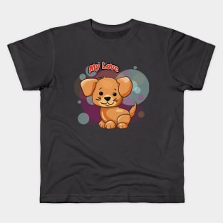 i love my dog Kids T-Shirt